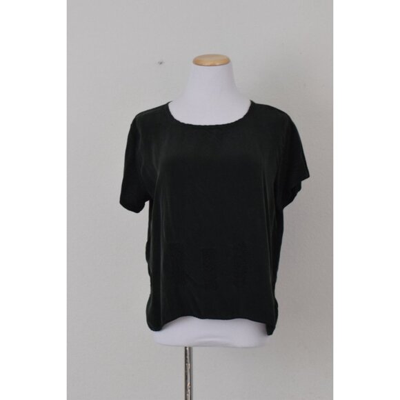 Vintage 90s Hunter Green 2 pc Jacket + blouse - Picture 9 of 10